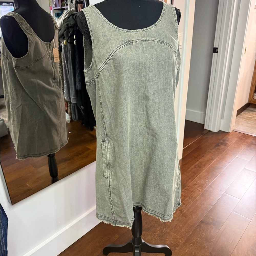 NATURAL LIFE Gray Denim Dress